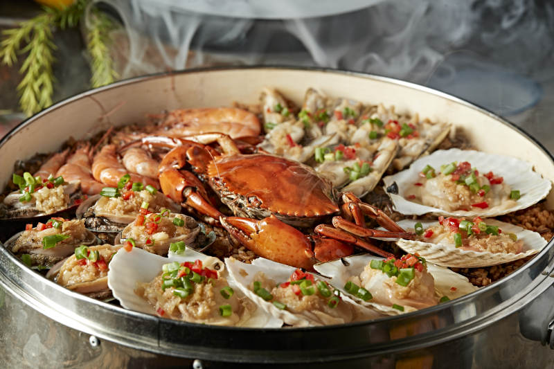 超级香蒸蒜蓉香辣海鲜大咖图片