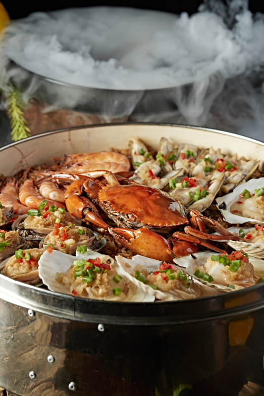 超级香蒸蒜蓉香辣海鲜大咖图片