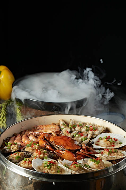 超级香蒸蒜蓉香辣海鲜大咖图片