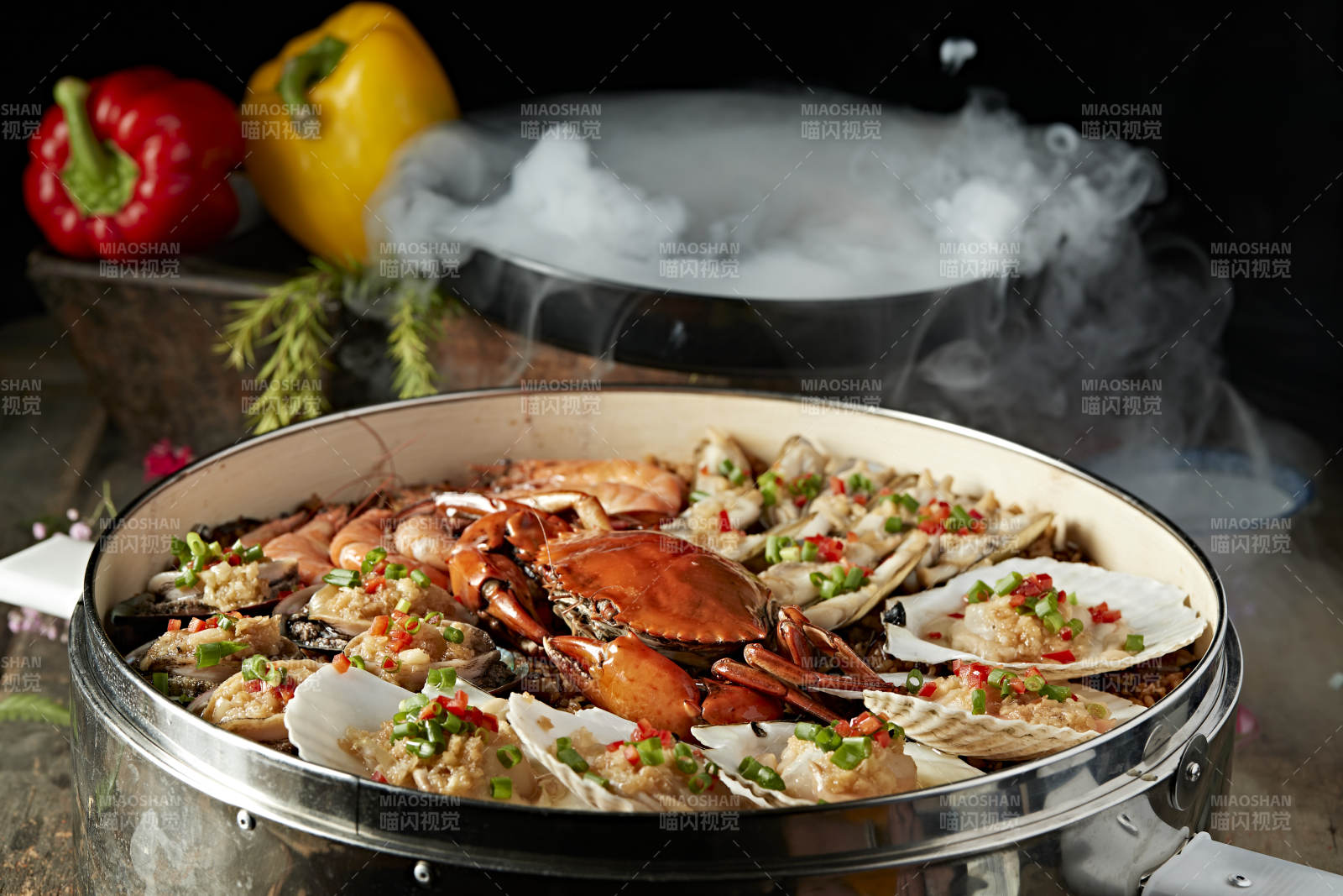 超级香蒸蒜蓉香辣海鲜大咖图片