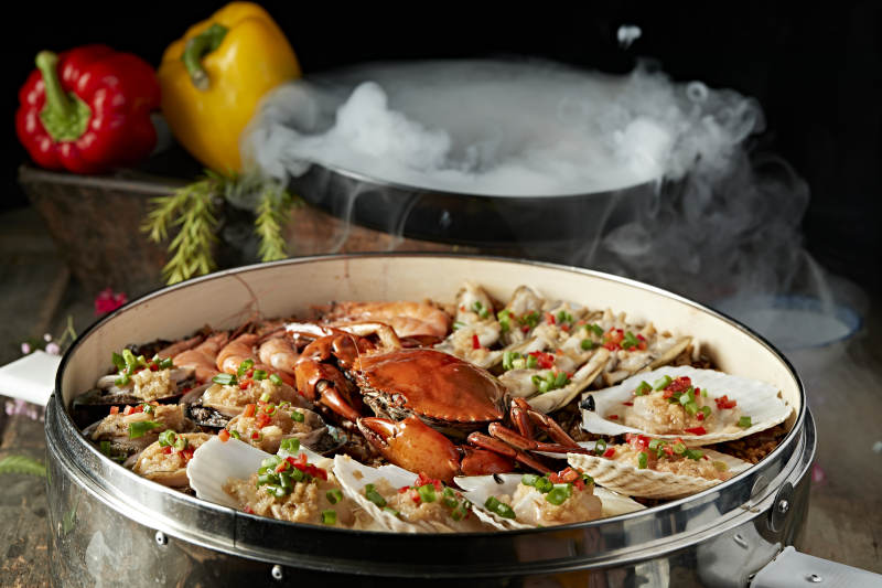超级香蒸蒜蓉香辣海鲜大咖图片