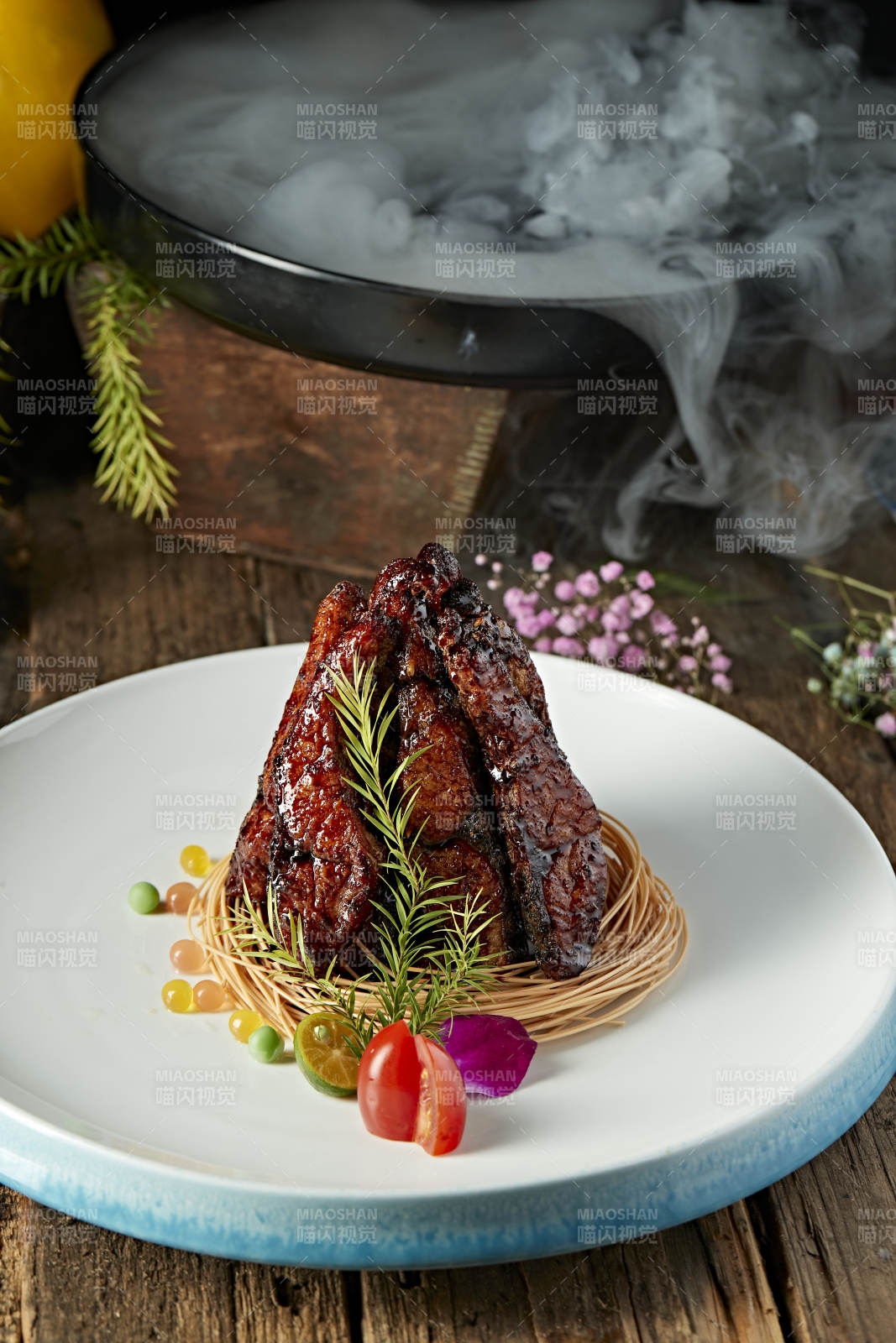 焦糖烟熏海青鱼段图片