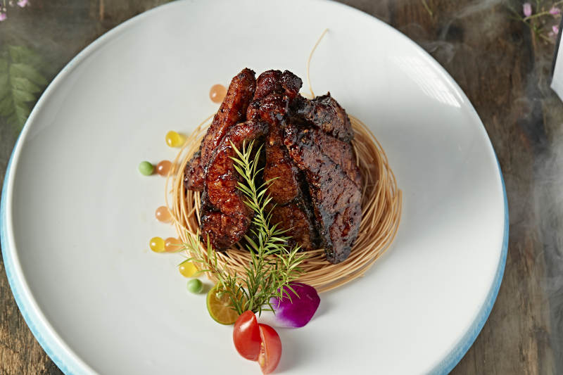 焦糖烟熏海青鱼段图片