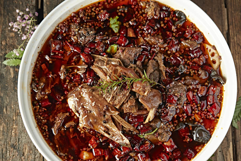 麻辣红油川香炖鹅肉图片