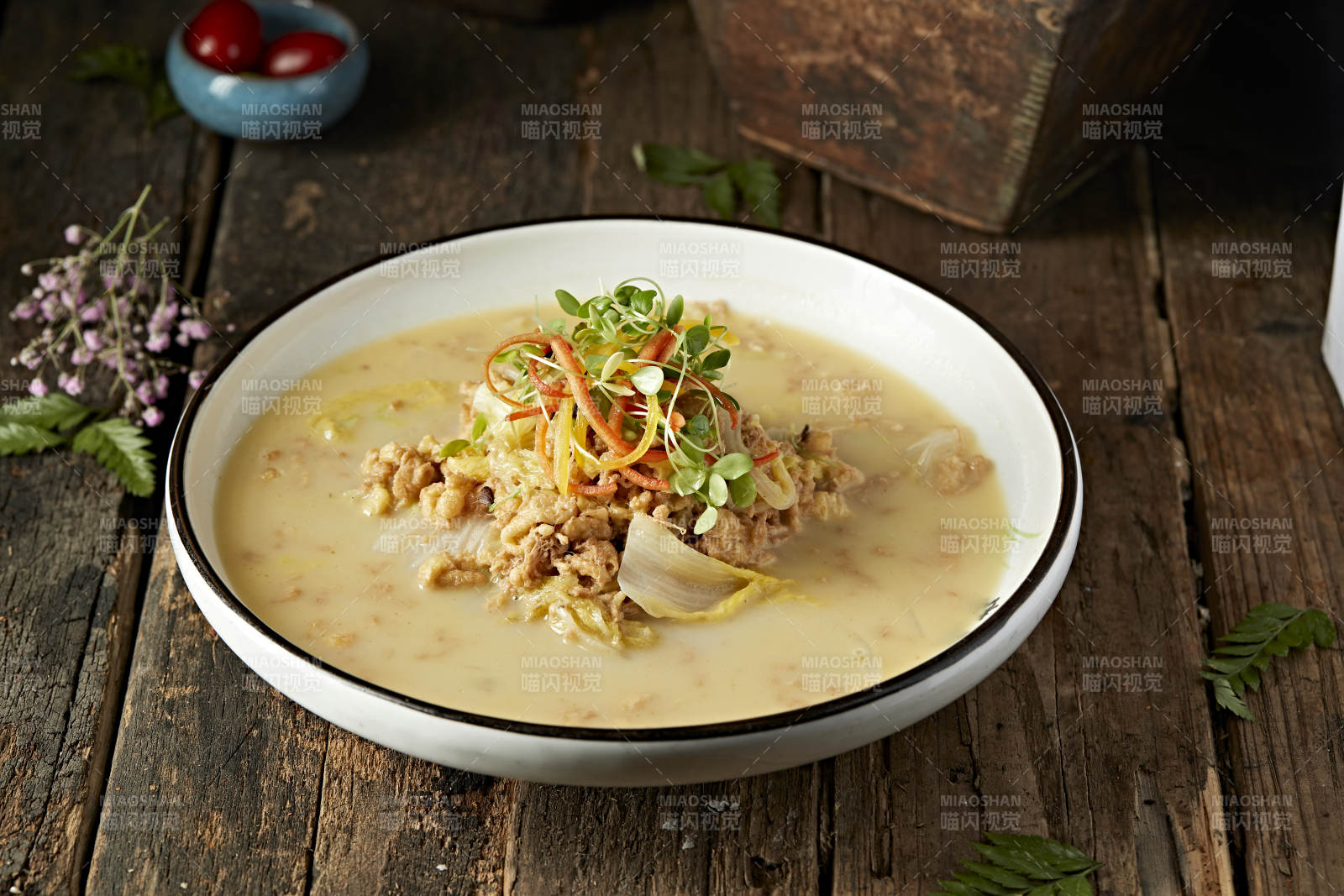 浓汤蛋花虾仁娃娃菜图片