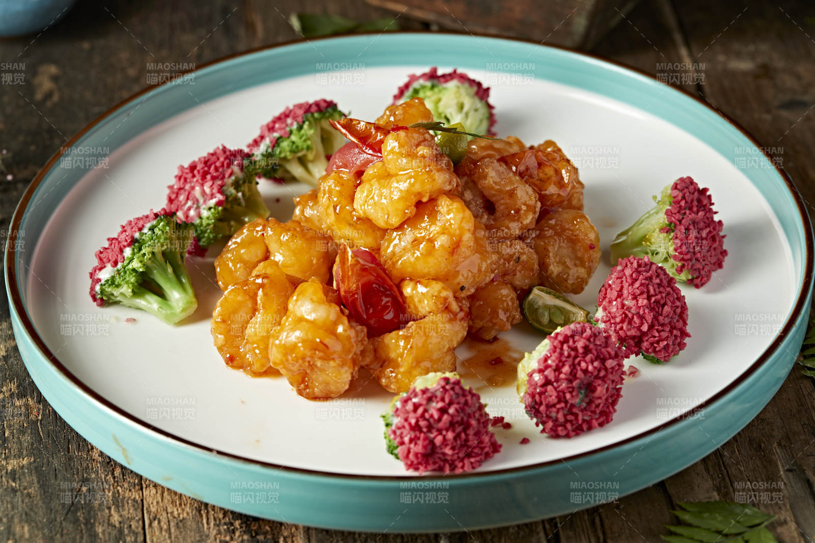 美味宫保大虾球图片
