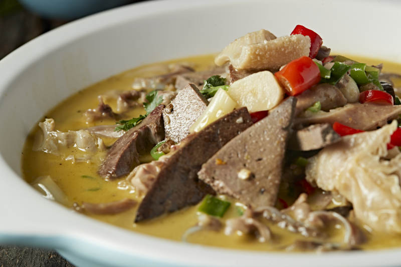 酸汤砂锅羊杂碎图片