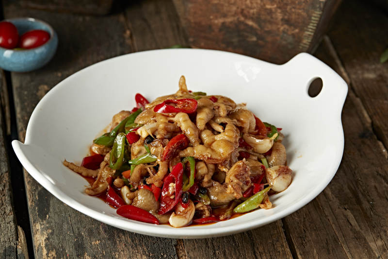 香辣爆炒脱骨凤爪图片