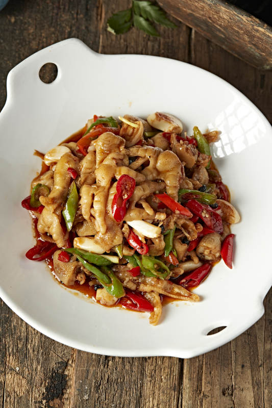 香辣爆炒脱骨凤爪图片