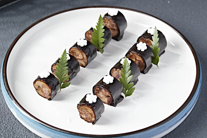 肘花皮冻猪肉卷图片