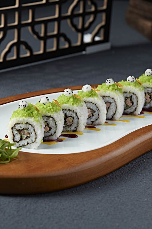 鲜果什锦太卷寿司图片