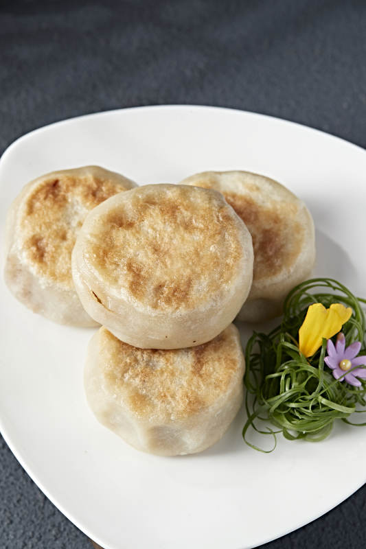 清真美食油煎羊肉馅门钉饼图片