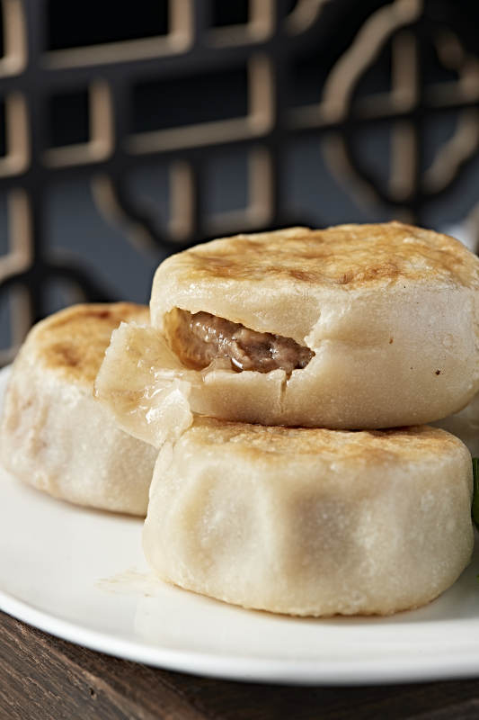 清真美食油煎羊肉馅门钉饼图片