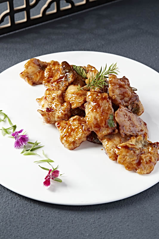 酱香锅包银鳕鱼块图片