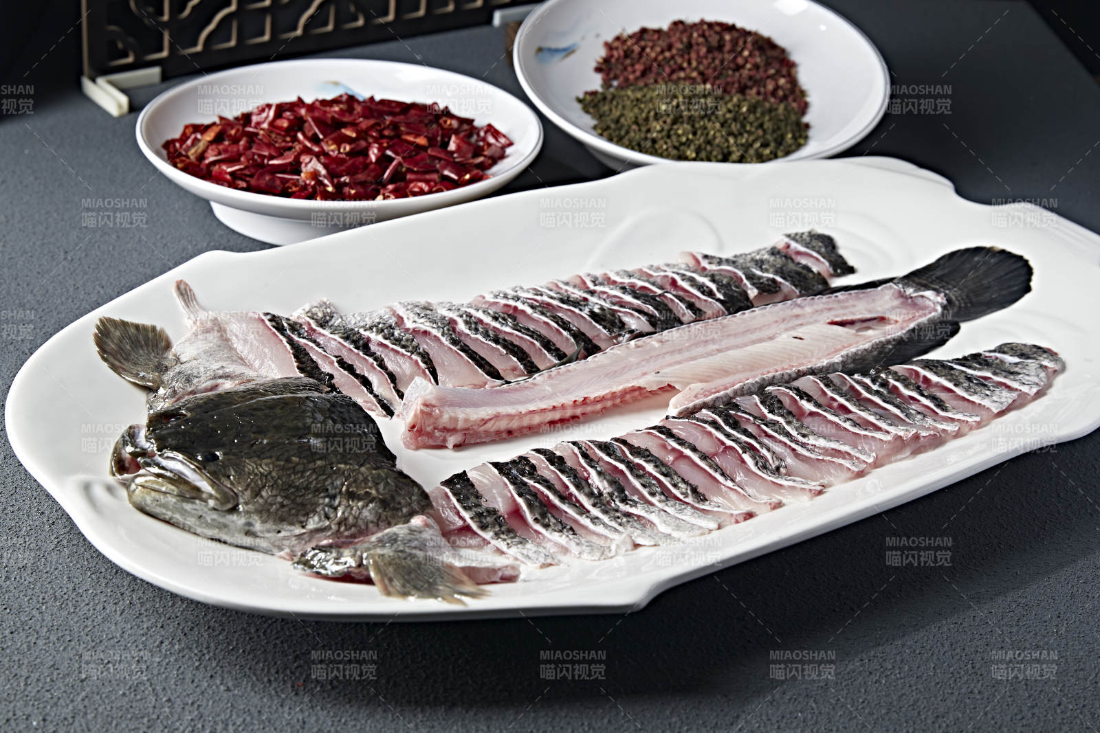 预制食材鲜鮰鱼切片香辣水煮鱼图片