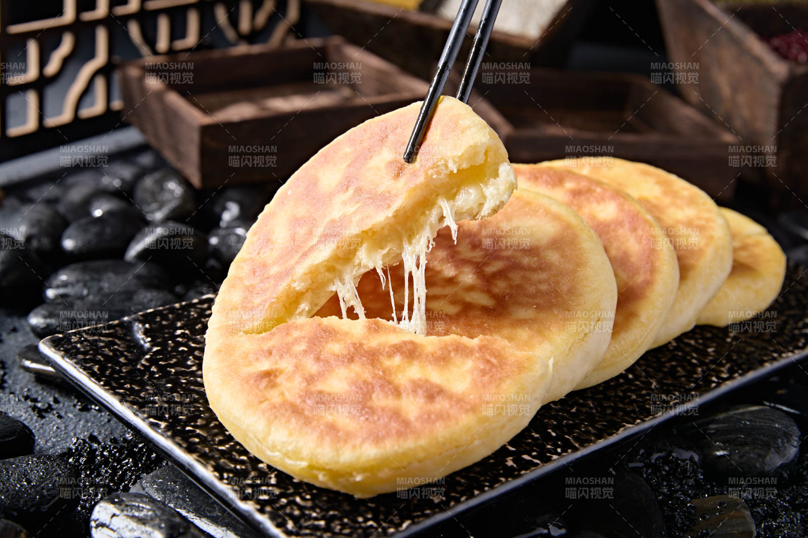 美味主食拉丝酸奶饼图片