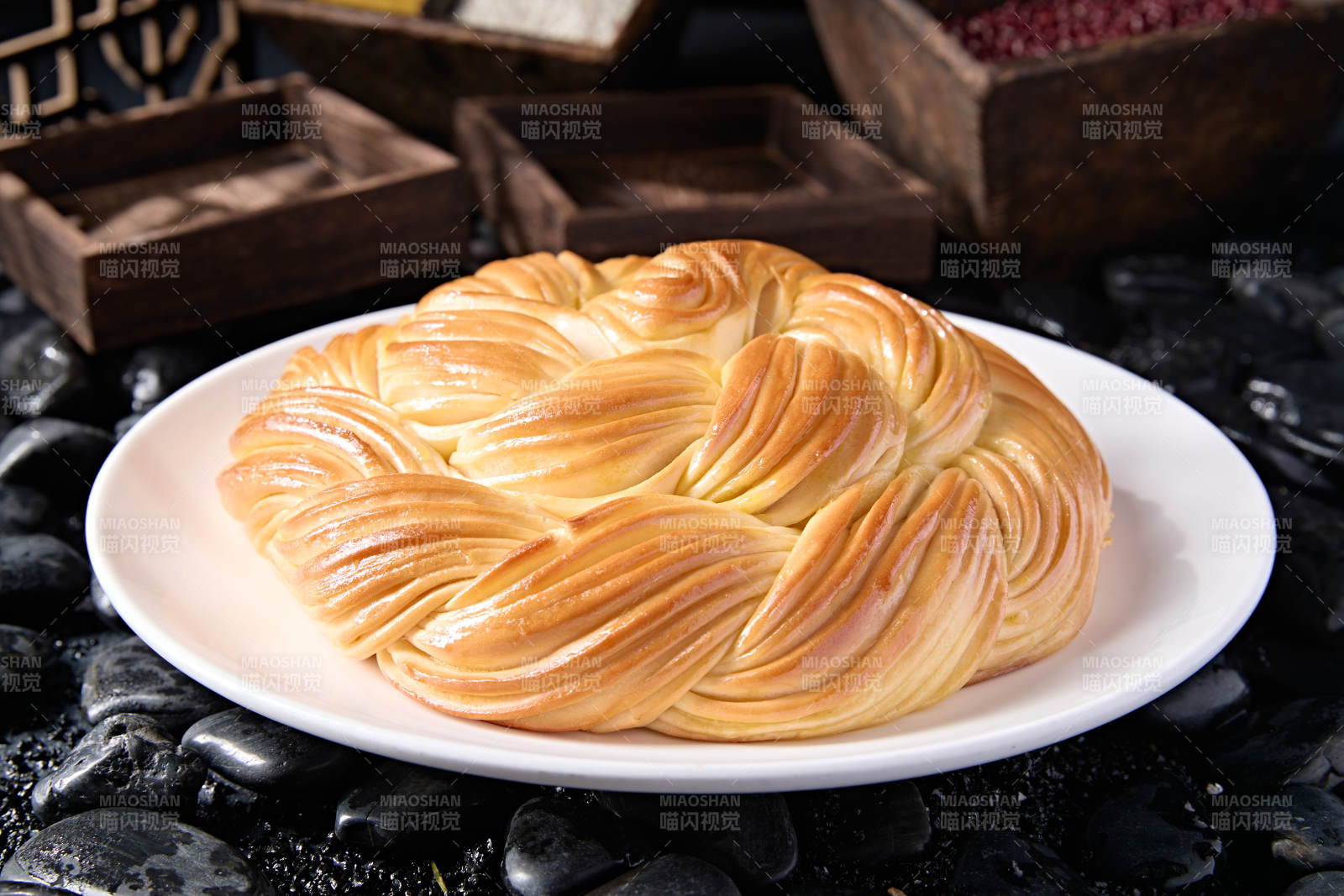 香烤开花富贵大花卷图片