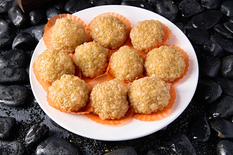 张垣坝上油炸黄糕图片