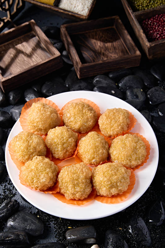 张垣坝上油炸黄糕图片