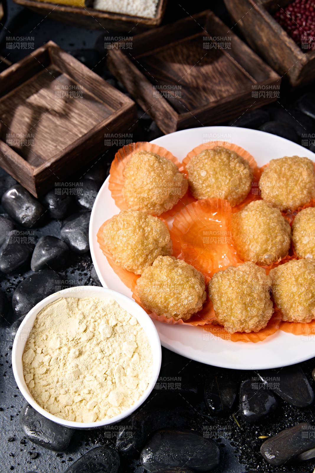 张垣坝上油炸黄糕图片