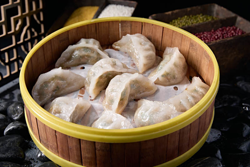 港式冰皮水晶什锦蒸饺图片