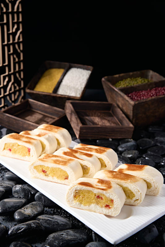 香烤糯米枸杞馅料饼图片