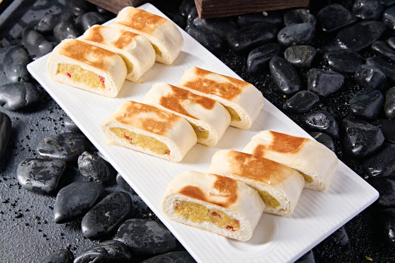 香烤糯米枸杞馅料饼图片