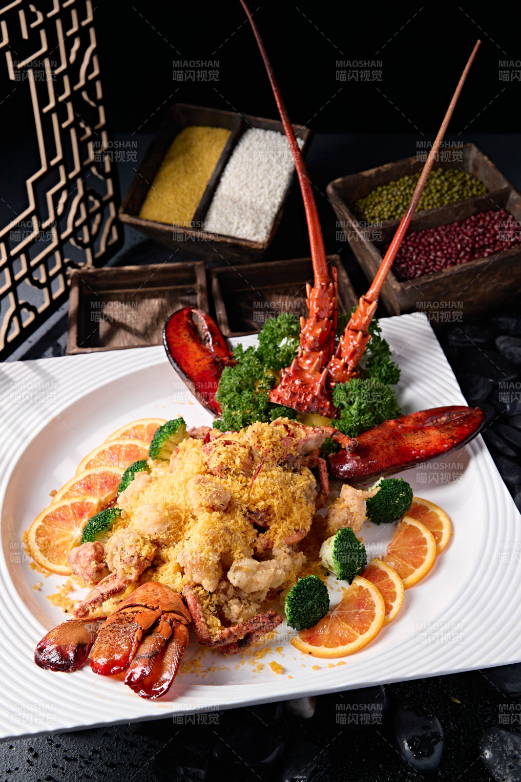 香炸美洲大龙虾球图片