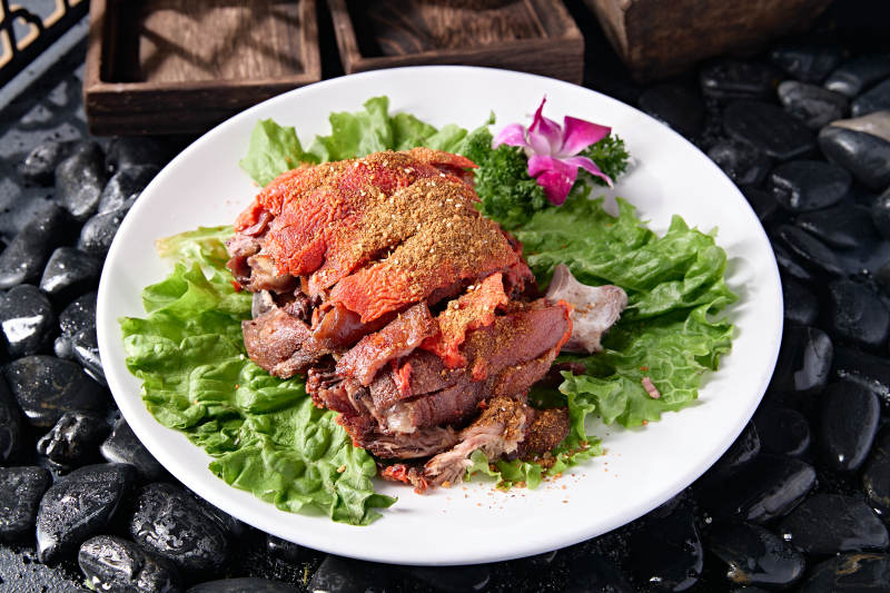 脆皮猪肘子块图片