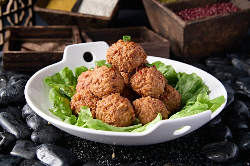 婚宴红烧肉丸子图片