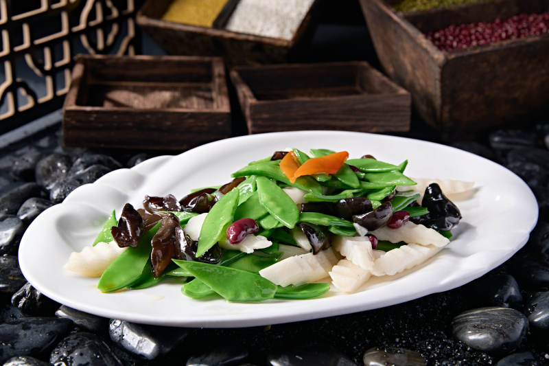 粤菜小炒荷塘月色图片