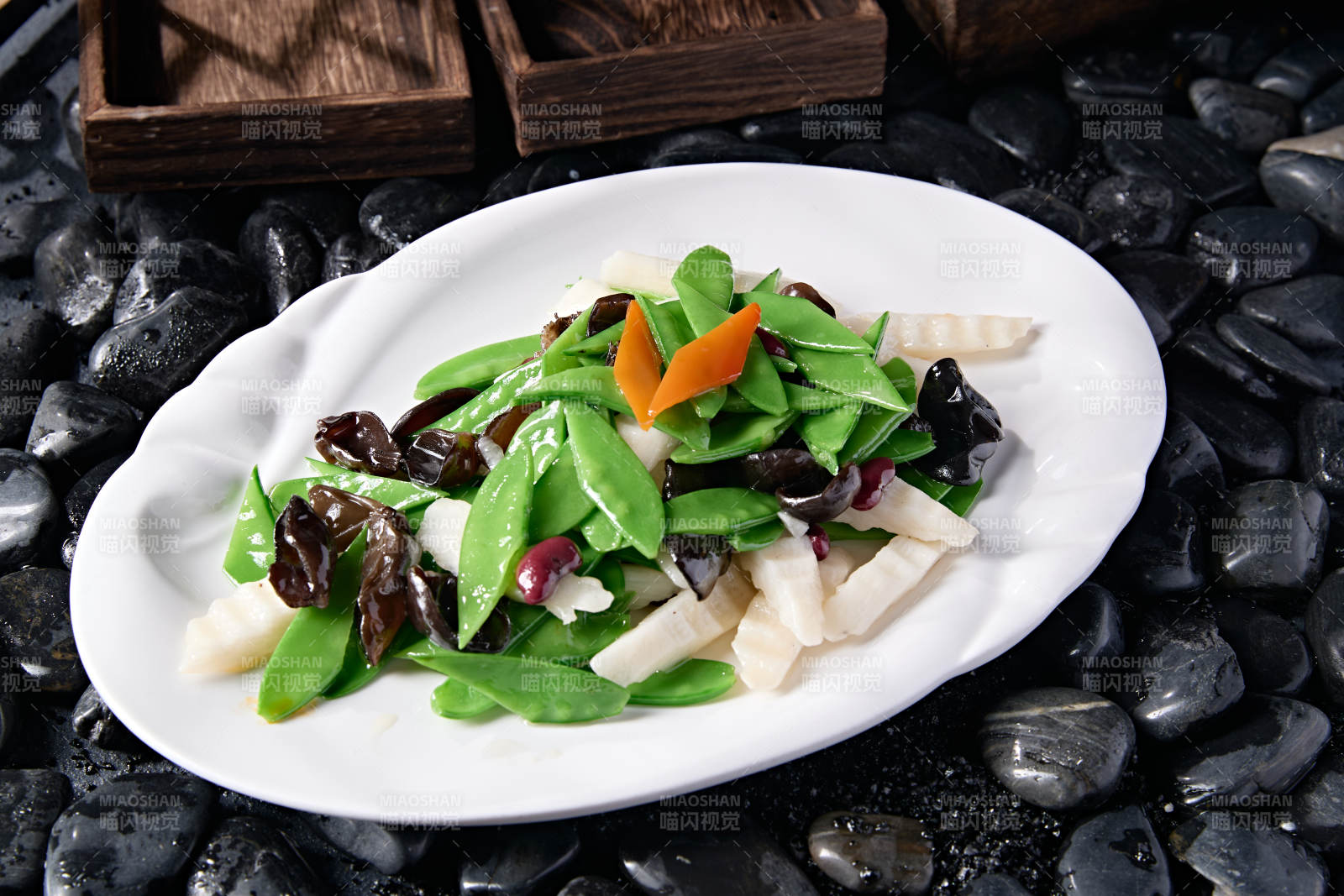 粤菜小炒荷塘月色图片