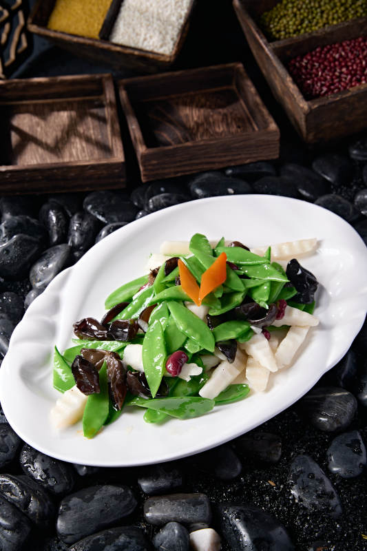 粤菜小炒荷塘月色图片