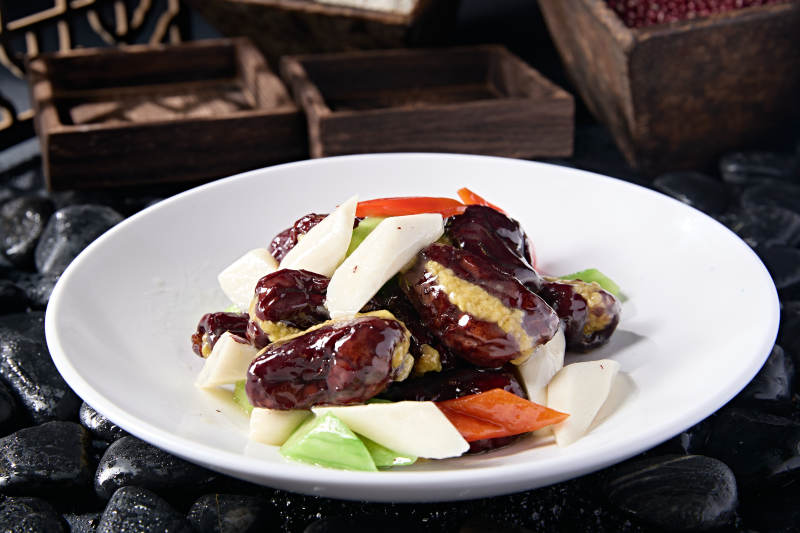 糖焗彩椒乳瓜山药小米新疆蜜枣图片