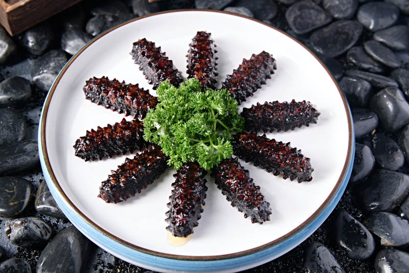 梅花参海参造型的肉糜皮冻图片