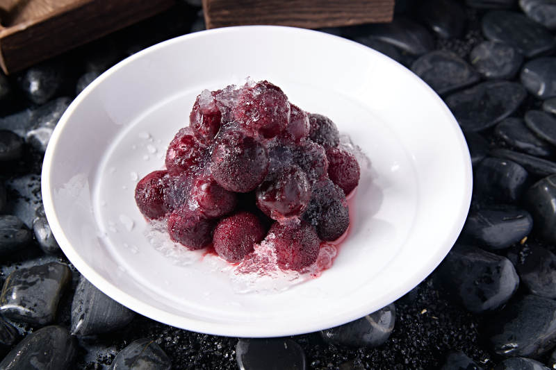 糖水冰镇雪蛤杨梅图片