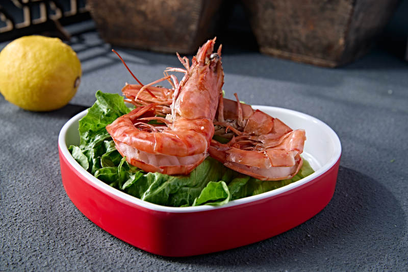 火锅食材鲜阿根廷红虾图片