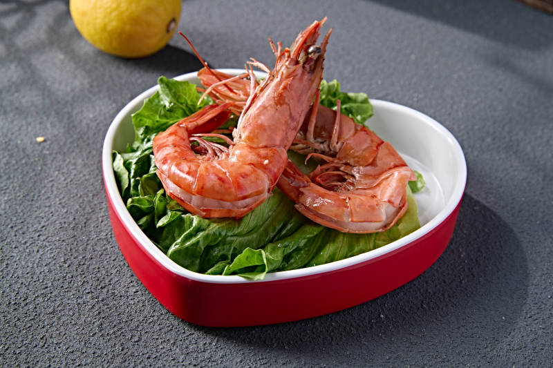 火锅食材鲜阿根廷红虾图片