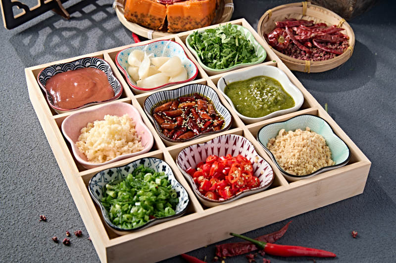 老北京涮肉蘸料小料熬料组合图片