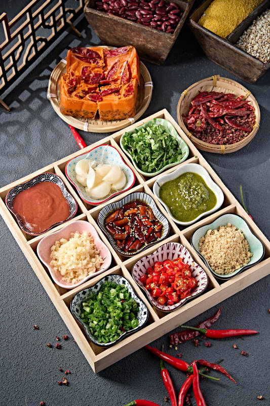 老北京涮肉蘸料小料熬料组合图片