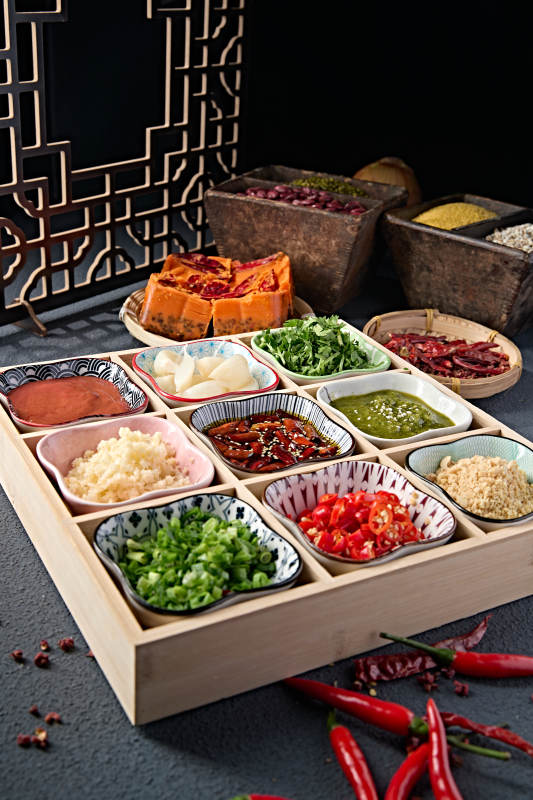 老北京涮肉蘸料小料熬料组合图片