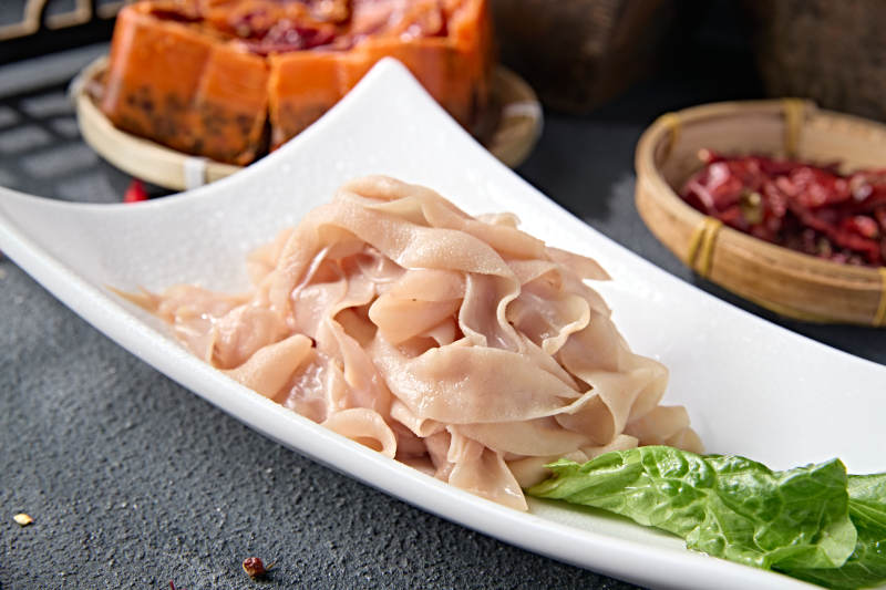 火锅食材美味鲜嫩鸭肠图片