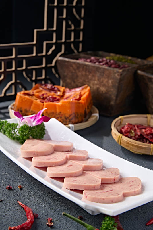 涮品食材罐头午餐肉图片