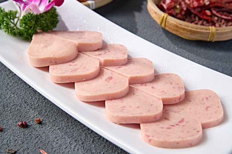 涮品食材罐头午餐肉图片