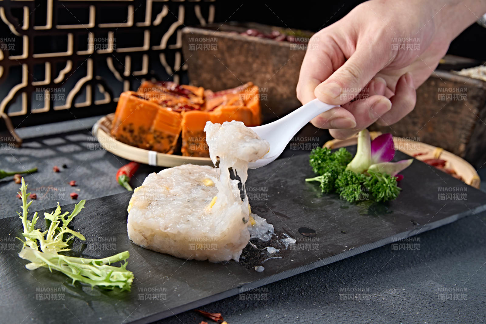 重庆火锅食材鲜虾虾滑图片