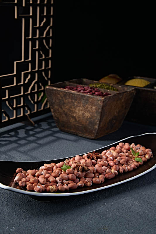 下酒小吃盐焗花生米图片