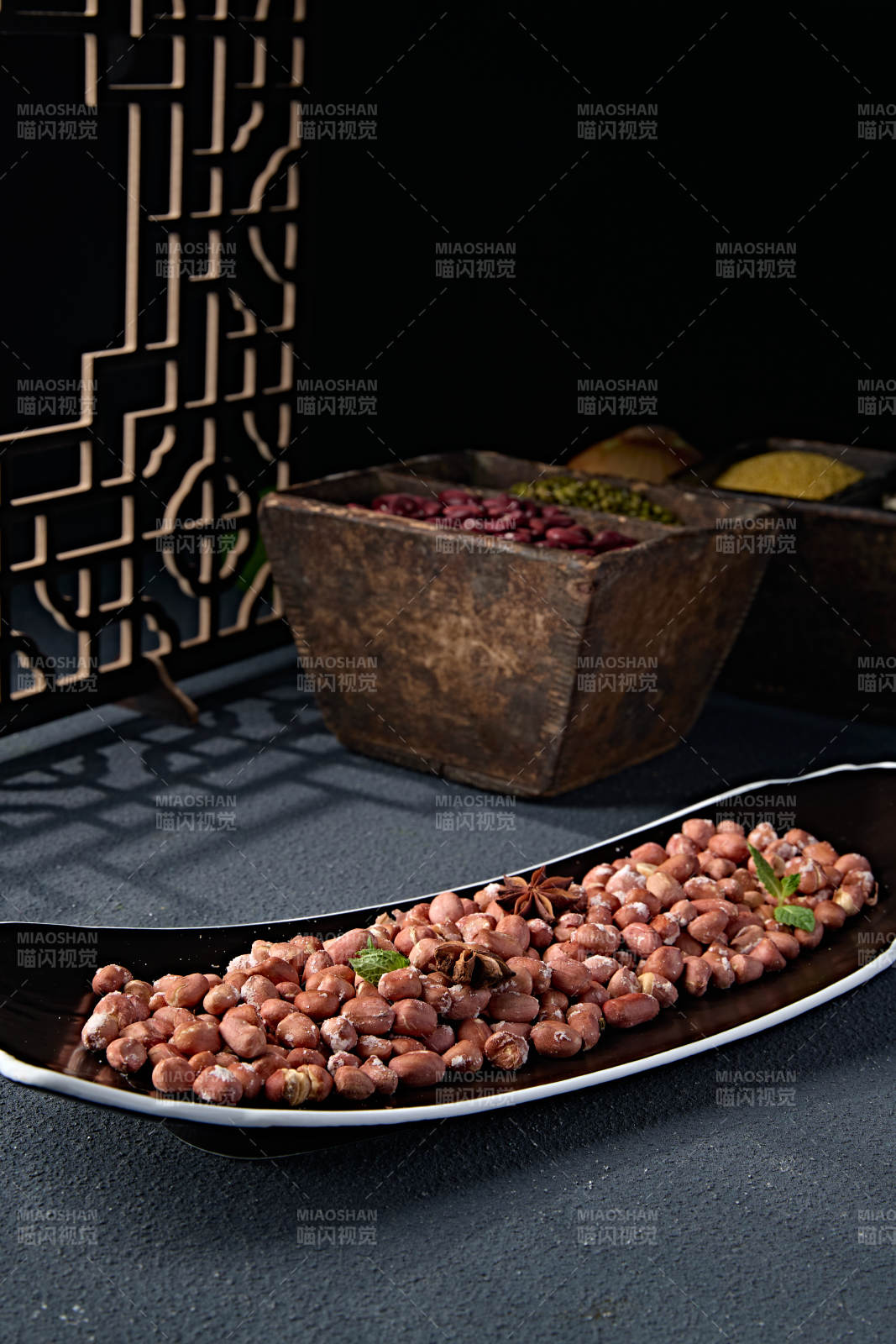 下酒小吃盐焗花生米图片