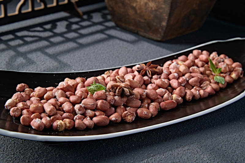 下酒小吃盐焗花生米图片