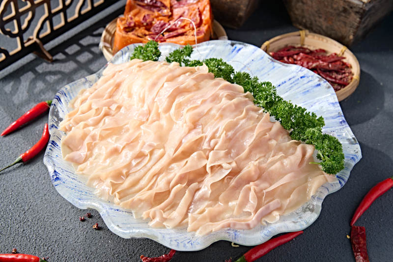 火锅食材美味鲜嫩鸭肠图片