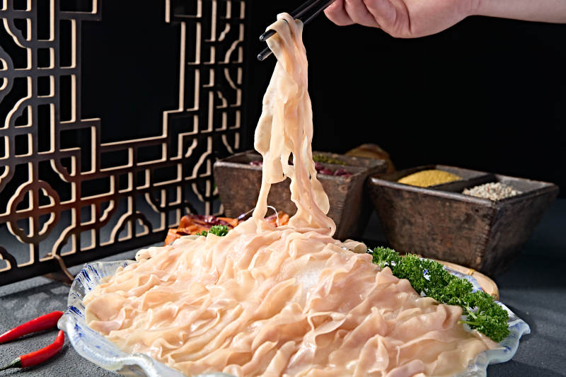 火锅食材美味鲜嫩鸭肠图片